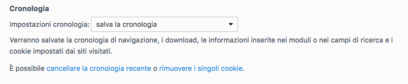 Cancellare Cookies con Firefox